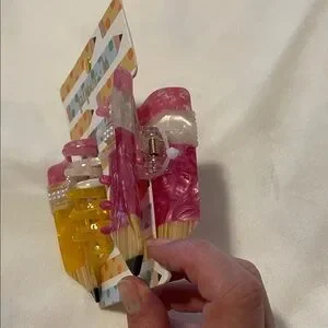 Piper K | Accessories | Piperk Pink And Yellow Pencil Hair  display picture 2